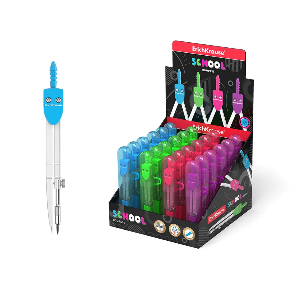 Erichkrause Compas en Métal - Bleu