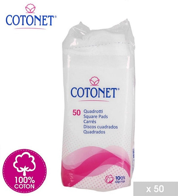 Cotonet Cuadrados De Algodón 50 Piezas