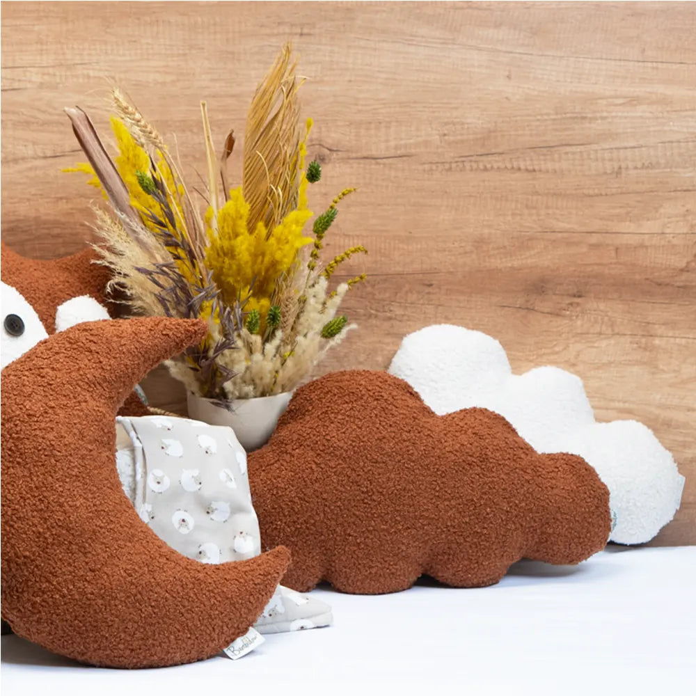 Bambidou Coussin Nuage Bouclette - Terracotta