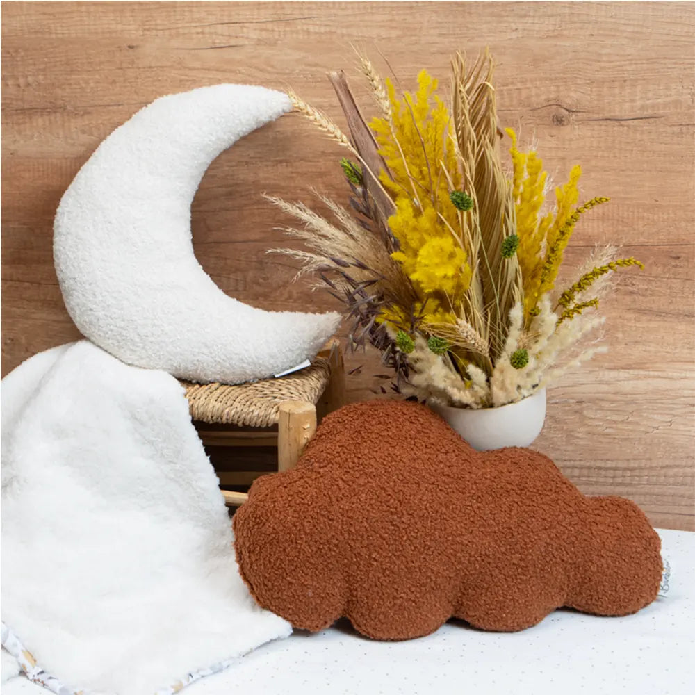 Bambidou Coussin Nuage Bouclette - Terracotta