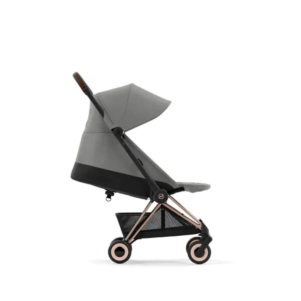 CYBEX Coya Ultra-compact Rosegold Stroller - Mirage Gray