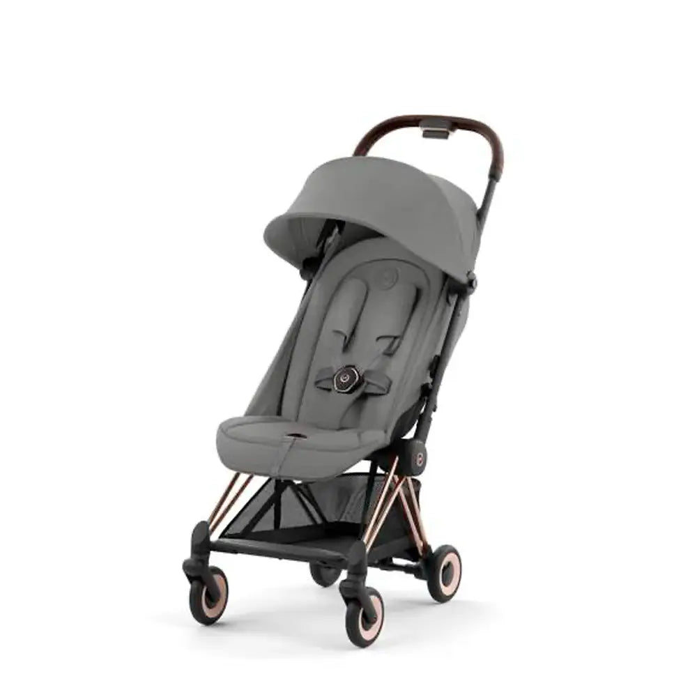 CYBEX Coya Ultra-compact Rosegold Stroller - Mirage Gray