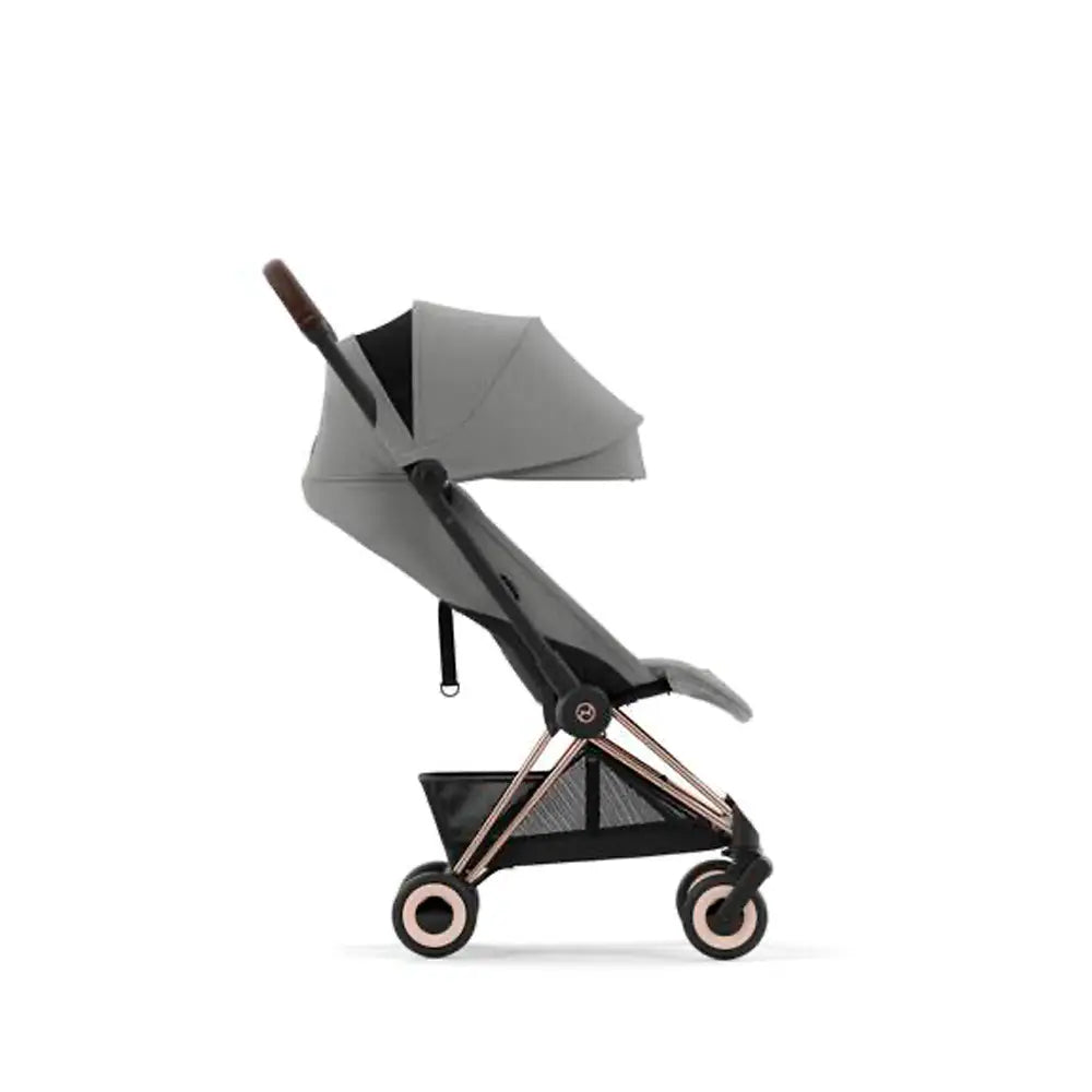 CYBEX Coya Ultra-compact Rosegold Stroller - Mirage Gray