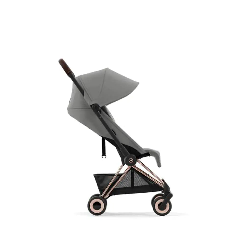 CYBEX Coya Ultra-compact Rosegold Stroller - Mirage Gray