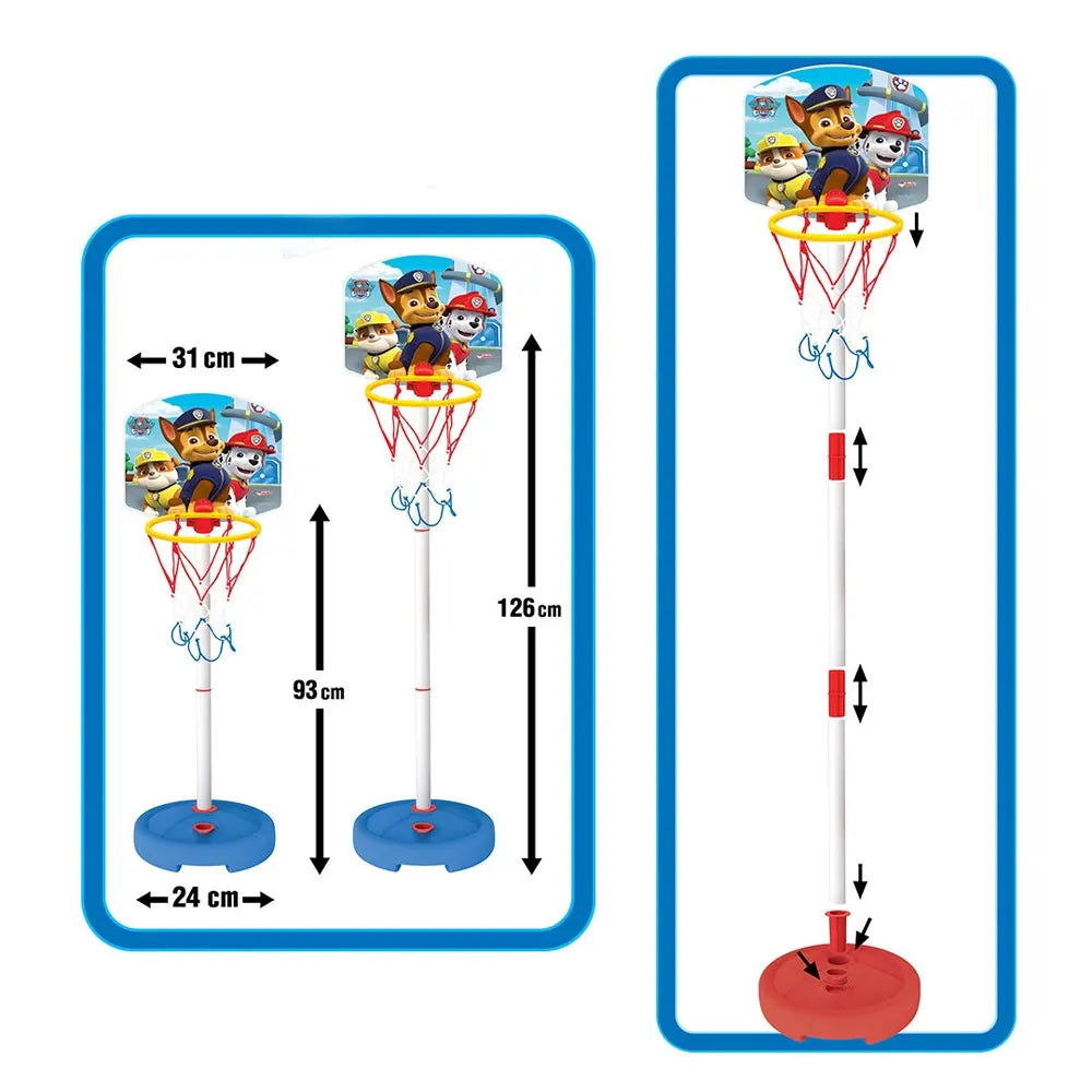 Dede Basket Panier et Ballon pour Enfants Paw Patrol - 3A+