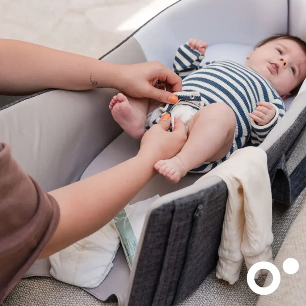 Doomoo Nest&Go Baby Bassinet - Grey