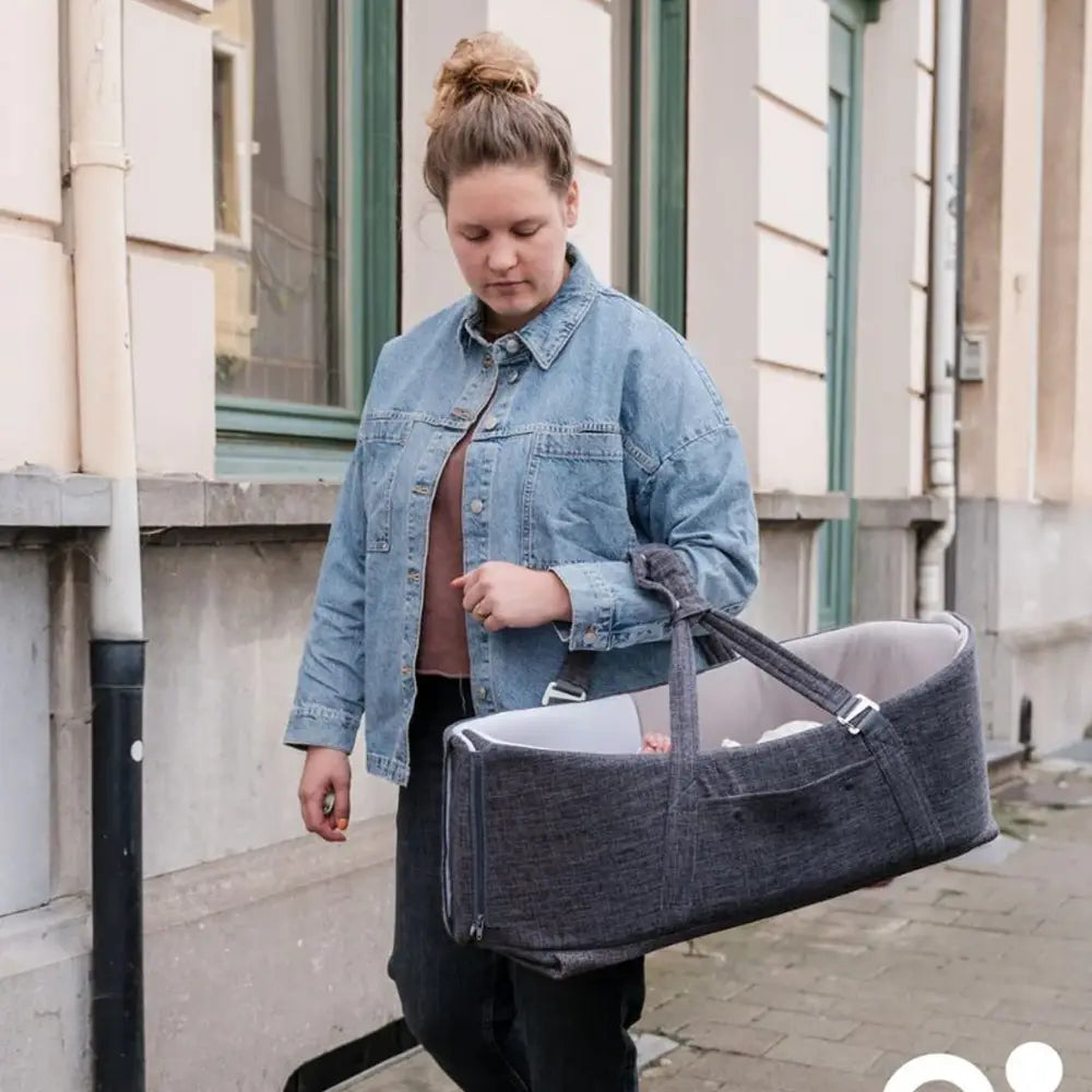 Doomoo Nest&Go Baby Bassinet - Grey