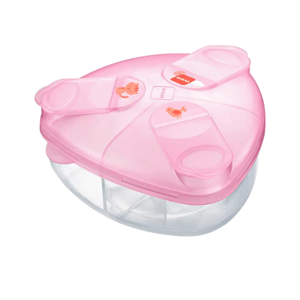 Caja Dosificadora de Leche 3 Compartimentos MAM- Rosa