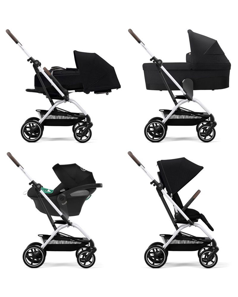 عربة الأطفال سايبكس إيزي إس تويست +2 - مون بلاك
