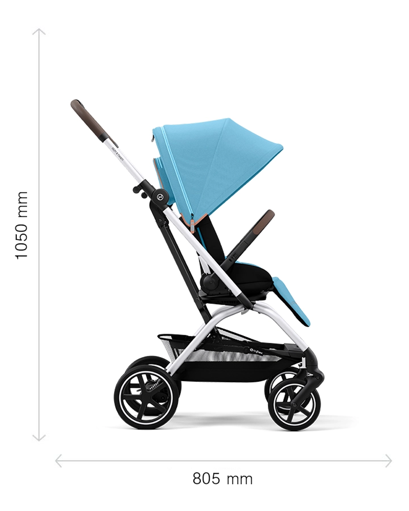 عربة الأطفال سايبكس إيزي إس تويست +2 - مون بلاك