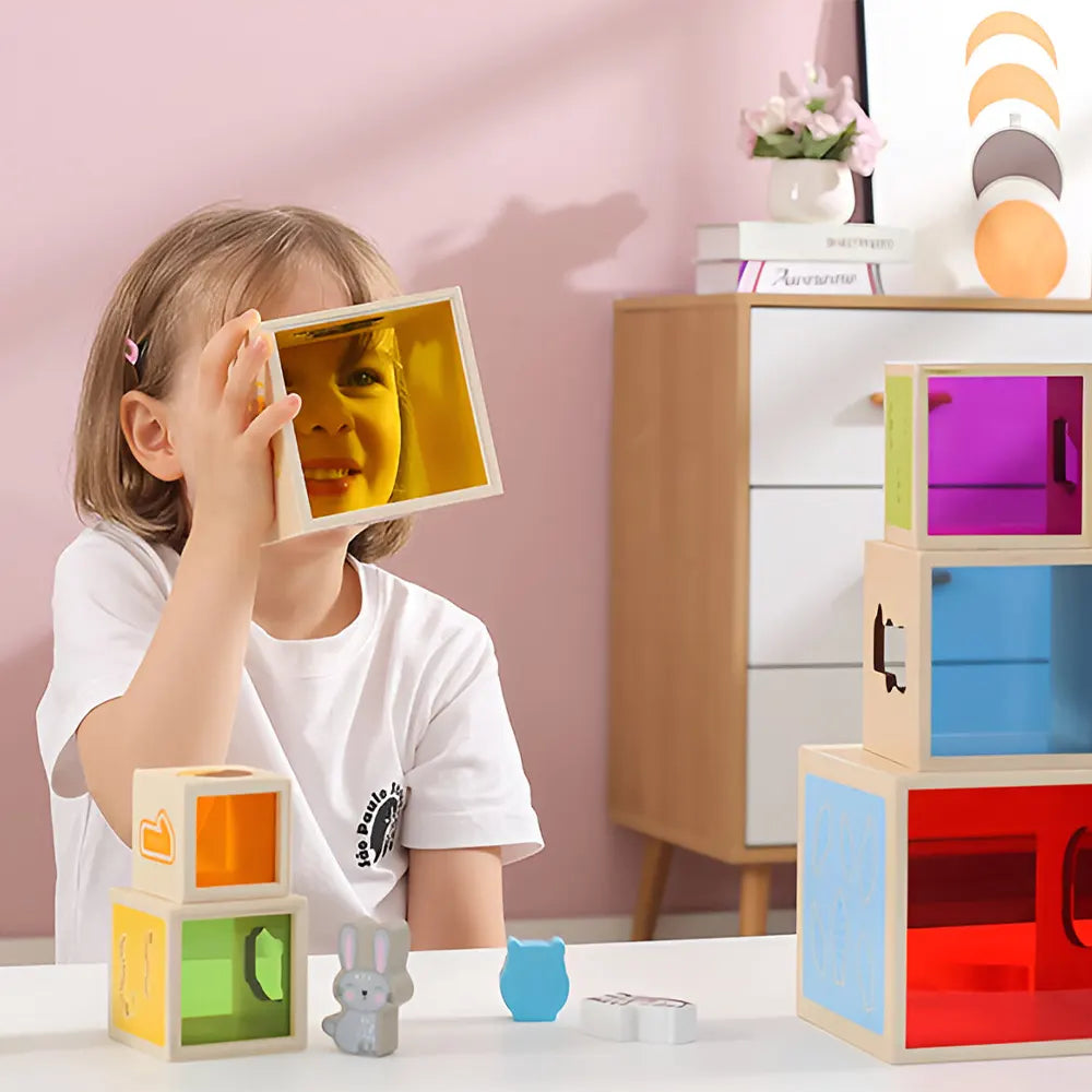 Viga Toys Blocs à Emboîter & à Empiler 18M+