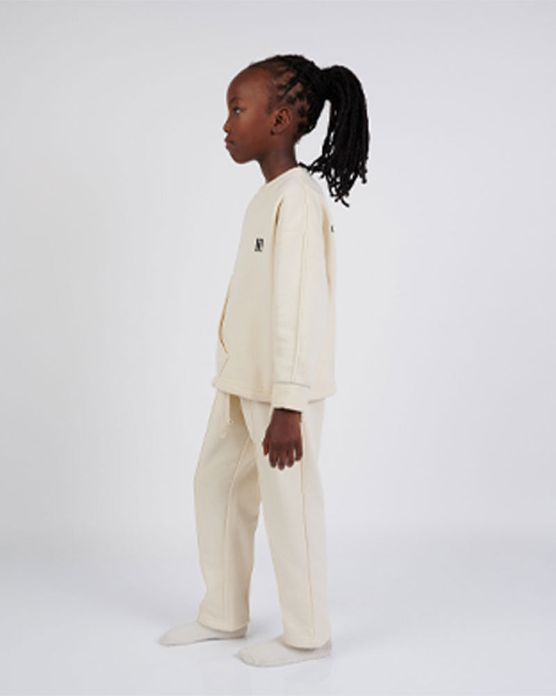 Pantalon Unisexe en Coton Biologique Ben B Collection - Vanille