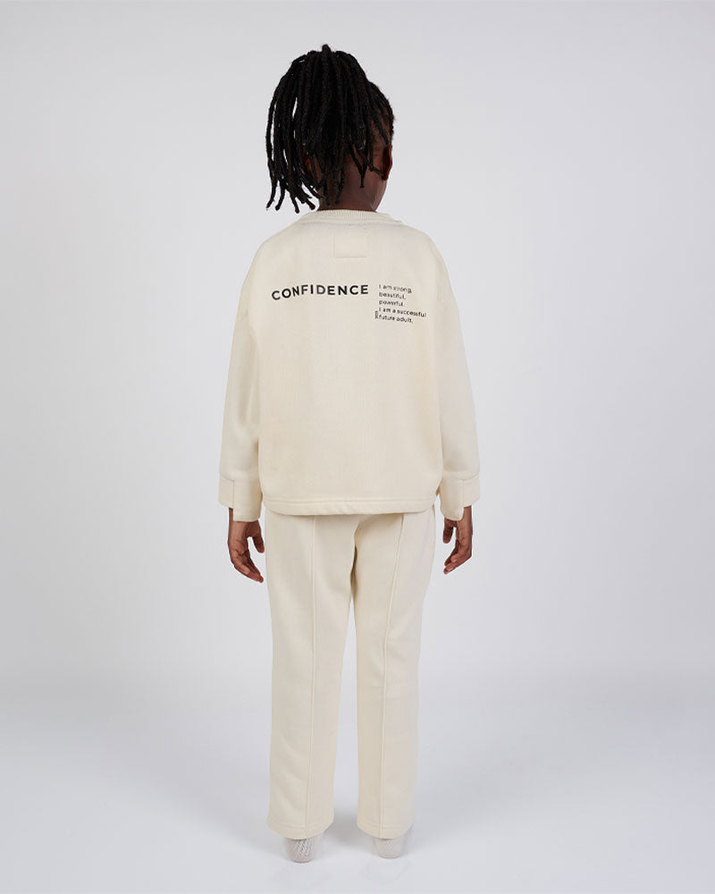 Sweat Unisexe en Coton Biologique Ben B Collection - Vanille
