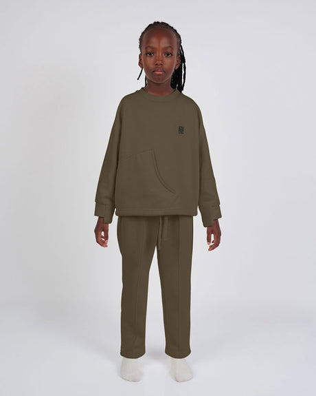 Sweat Unisexe en Coton Biologique Ben B Collection - Kaki