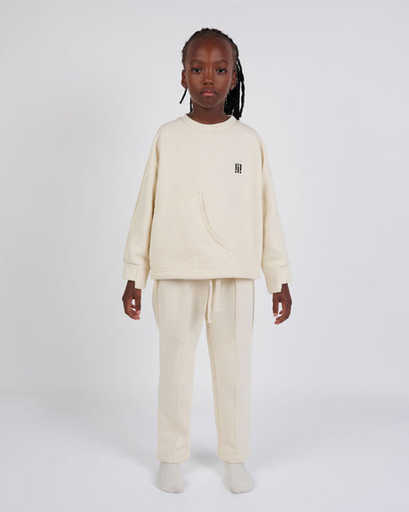 Sweat Unisexe en Coton Biologique Ben B Collection - Vanille