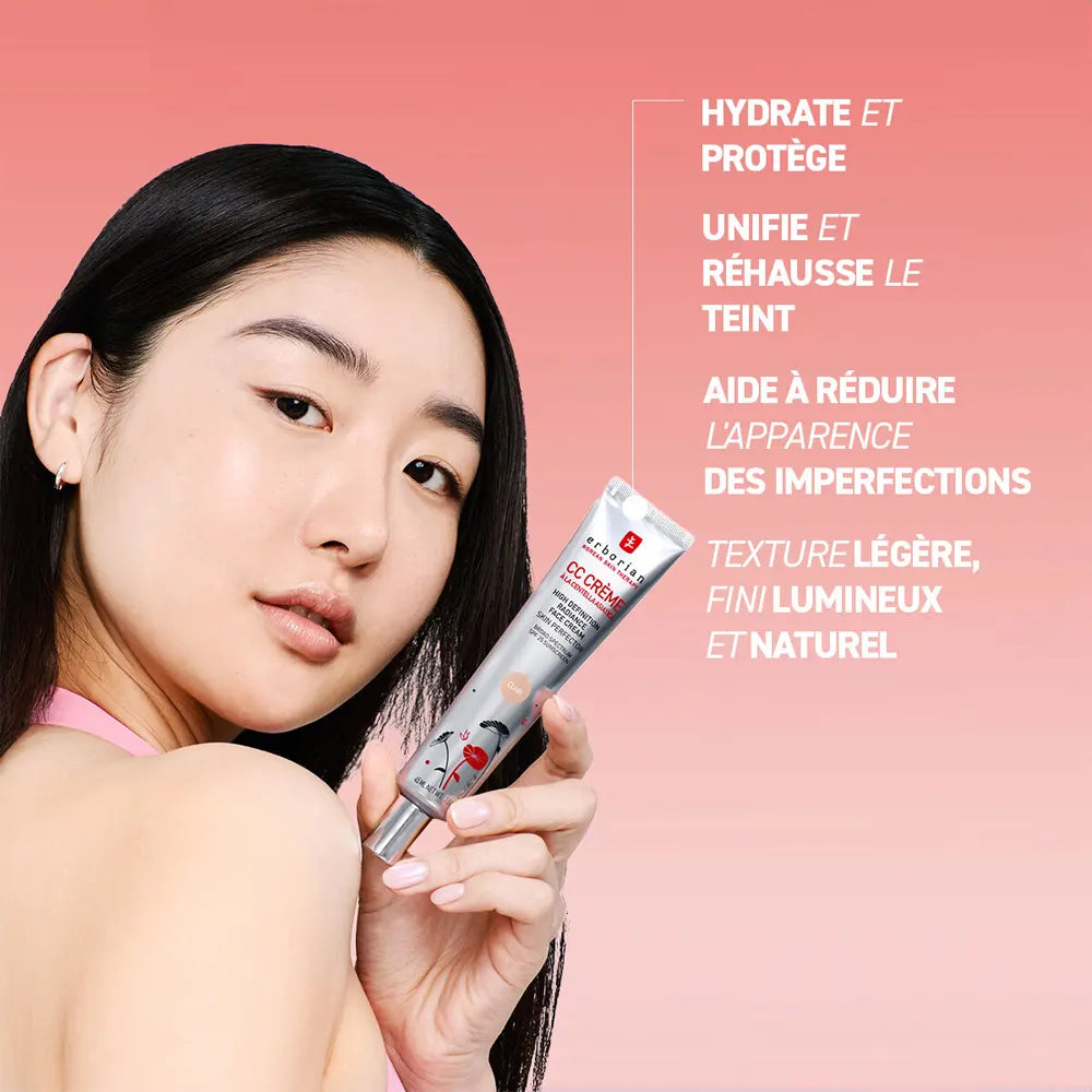 Erborian CC Crème Soin Illuminateur Perfecteur de Peau Clair SPF 25 – 45 ml