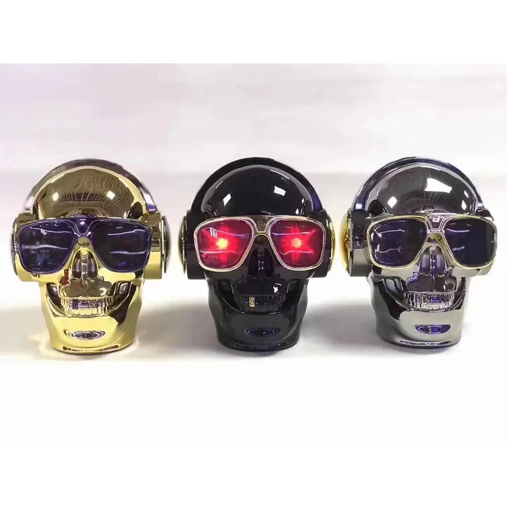 iDance Enceinte Bluetooth Funky Skull FS200- Doré