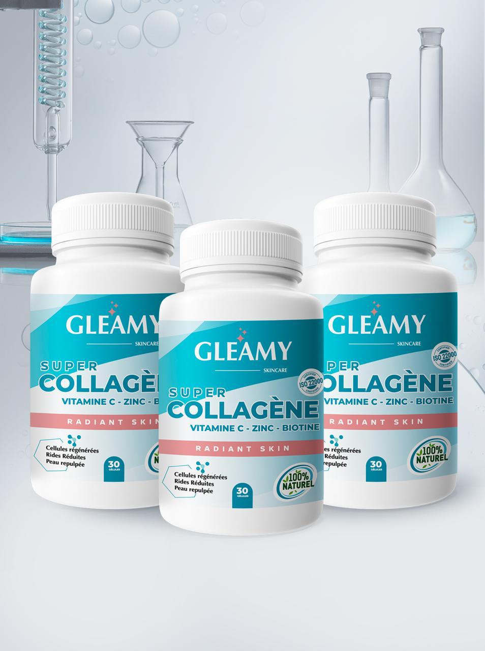 GLEAMY SUPER COLLAGENE 30 Gélules Lot de 3