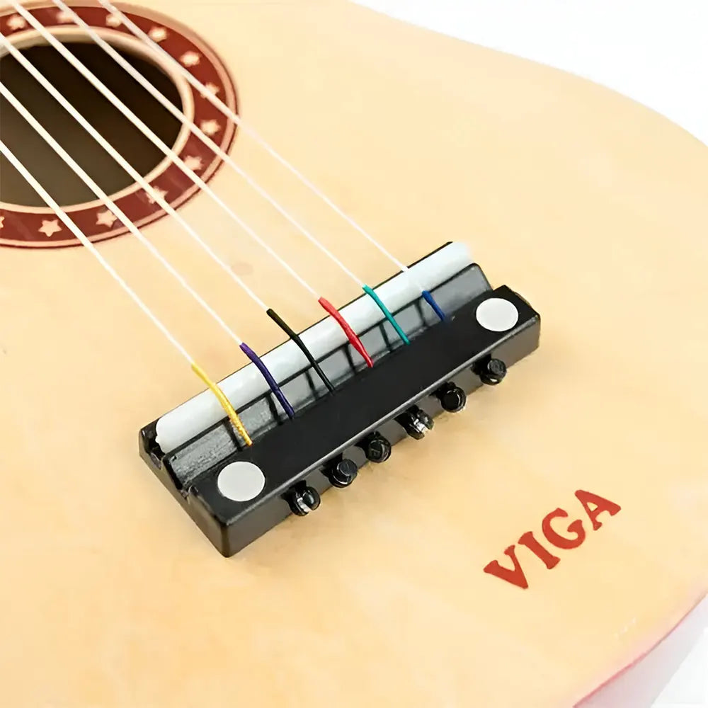 Viga Toys Guitar en Bois Naturel 3A+