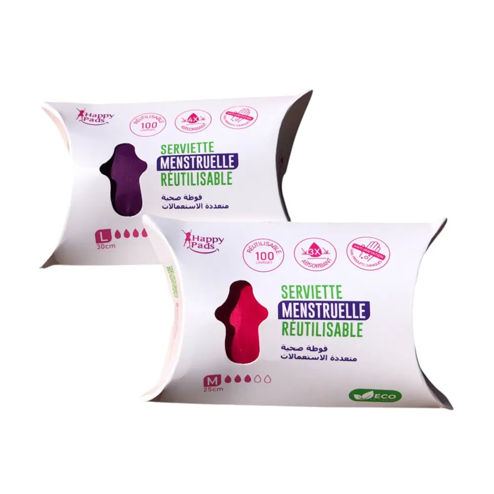 Happy Pads Serviette Menstruelle Réutilisable