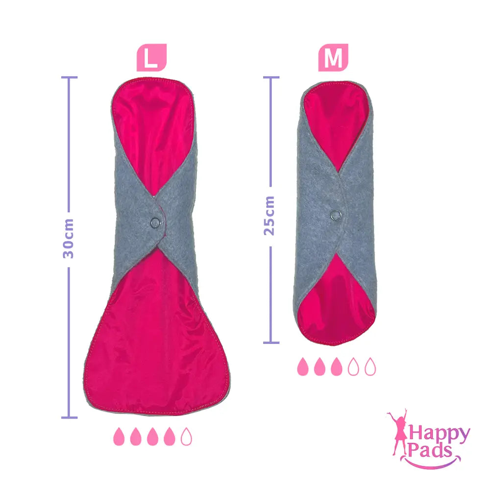 Happy Pads Serviette Menstruelle Réutilisable