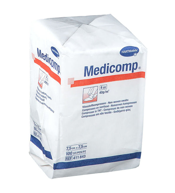 Hartmann Medicomp Compresas No Tejidas – 100 piezas