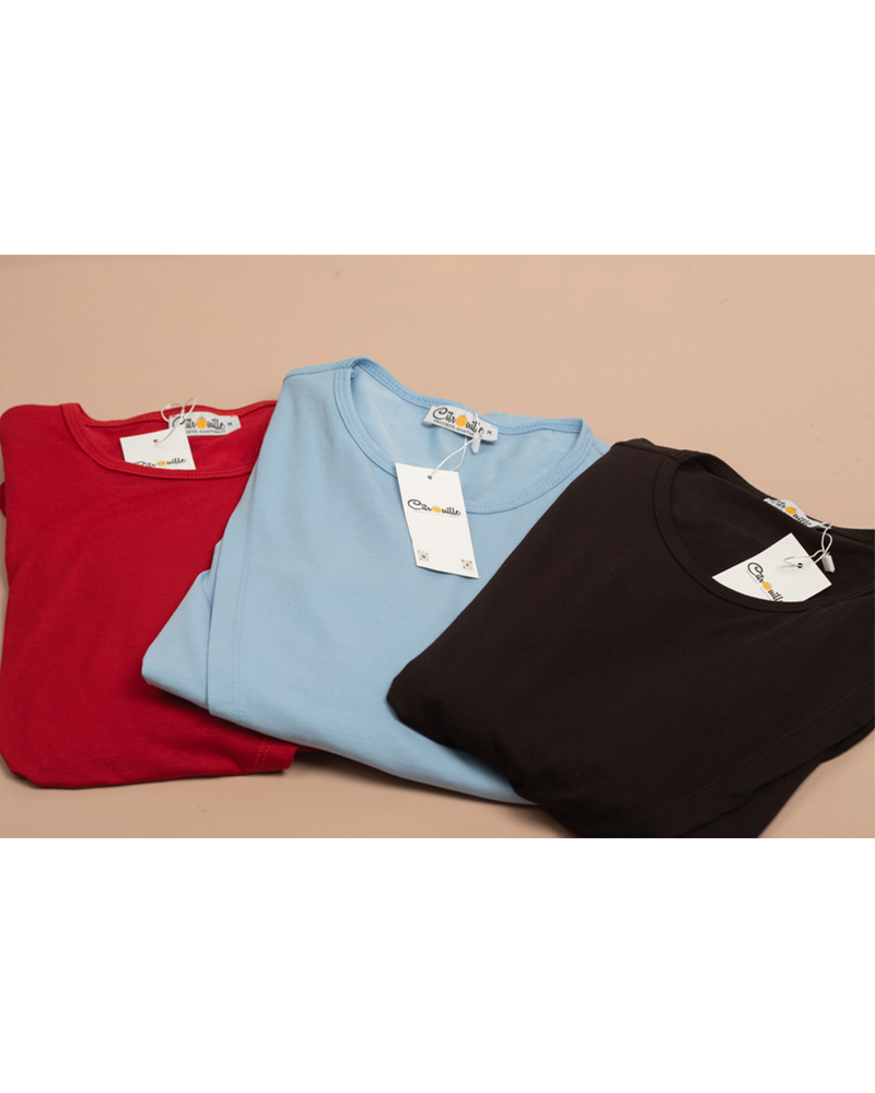 Citrouille Haut Croisé De Grossesse et d'Allaitement - Rouge