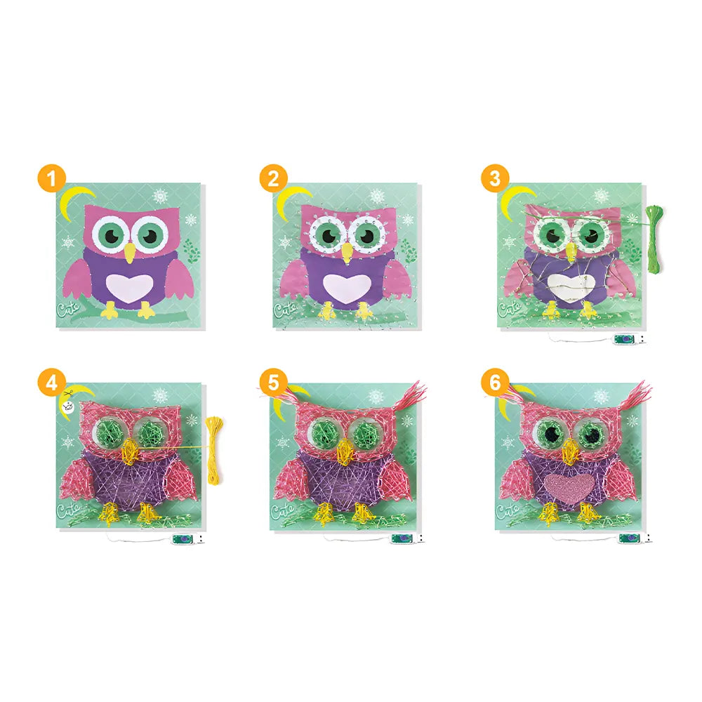 Kidiy String Art Hibou 6A+