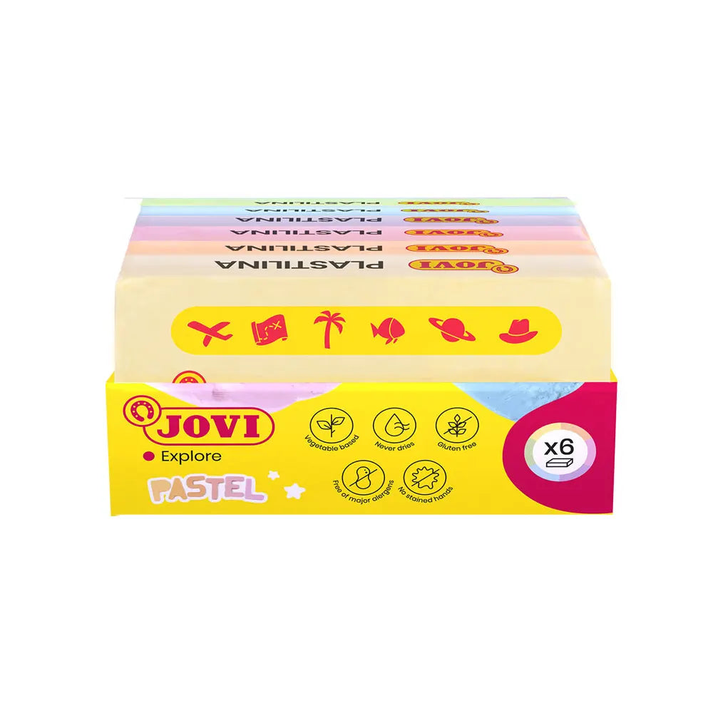 Jovi Pack de 6 Pains à Modeler 50g - Pastel
