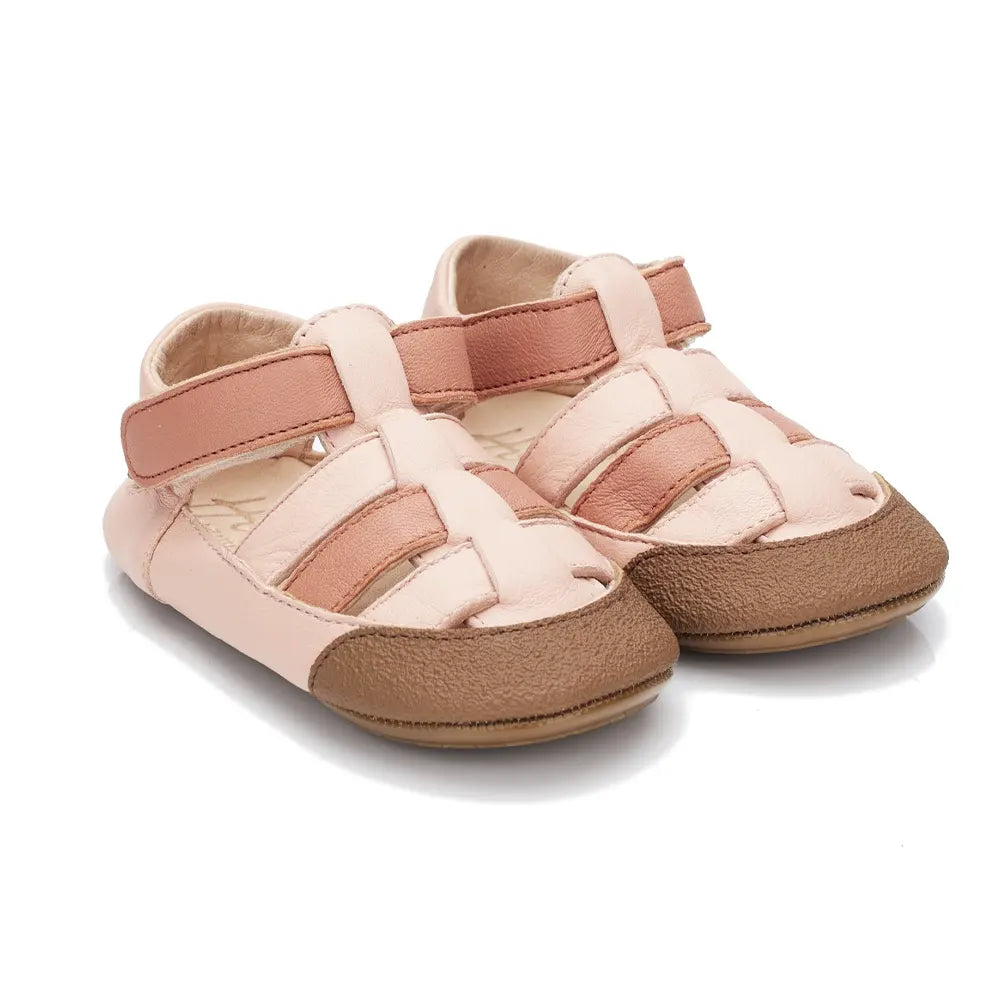 Hob Sandale Itri pour Bébé - Rose Terracotta & Rose Pale