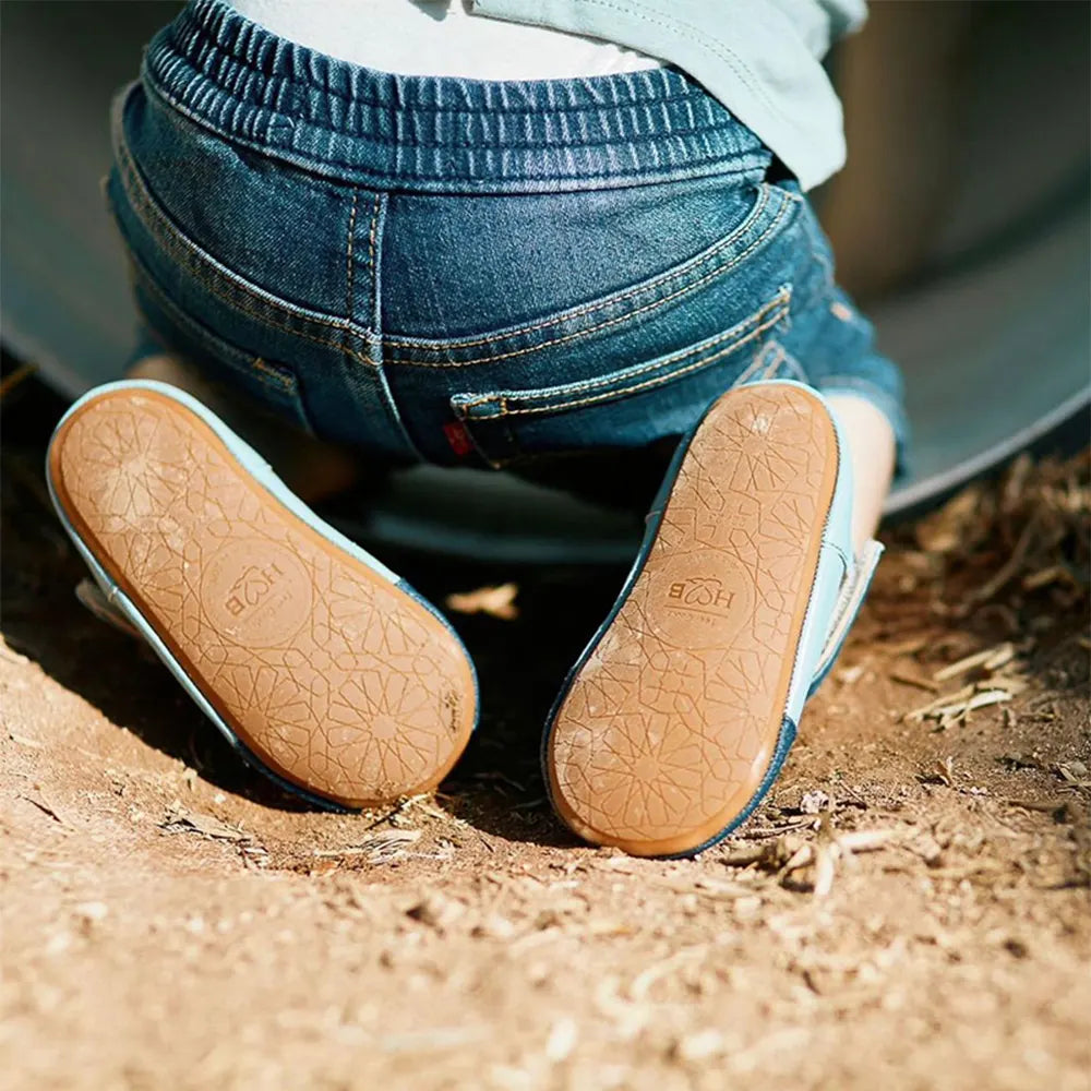 Hob Sandale Itri pour Bébé - Vert Jade & Blanc Tourterelle