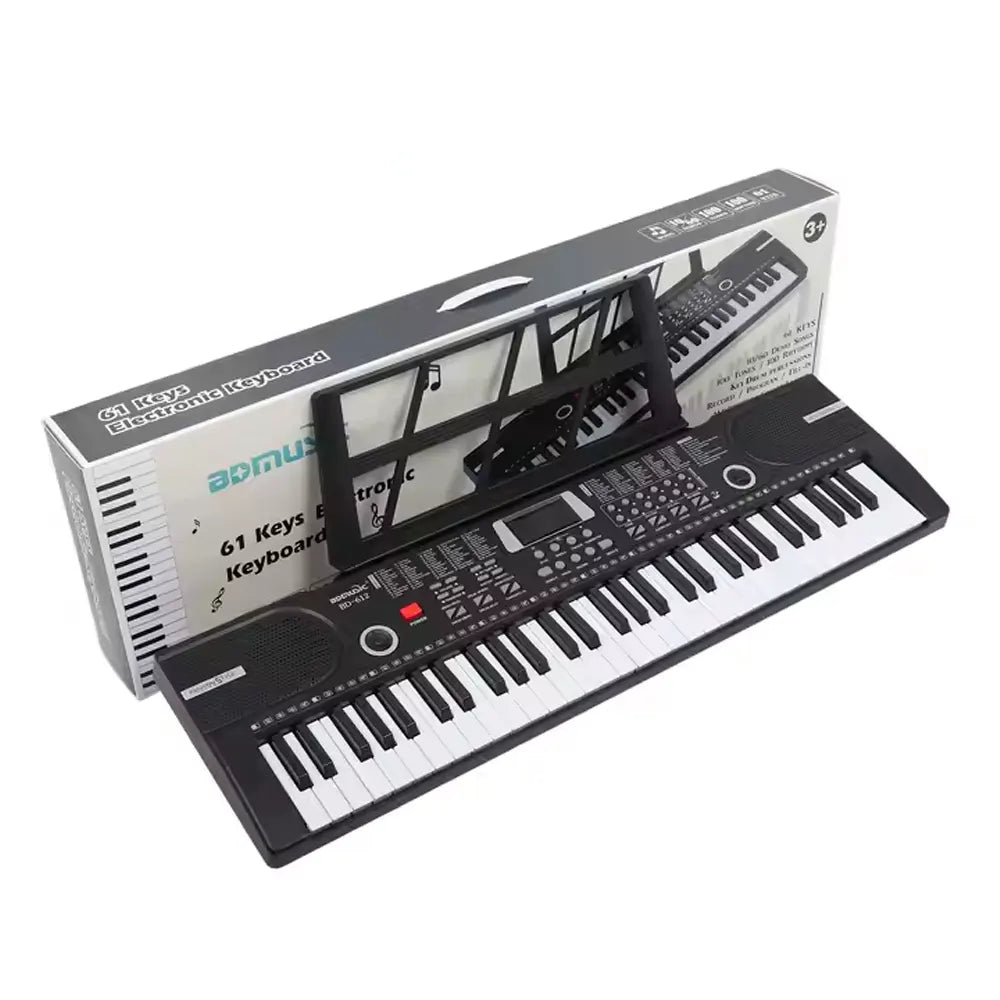 بيانو إلكتروني كبير 61 مفتاح مع ميكروفون