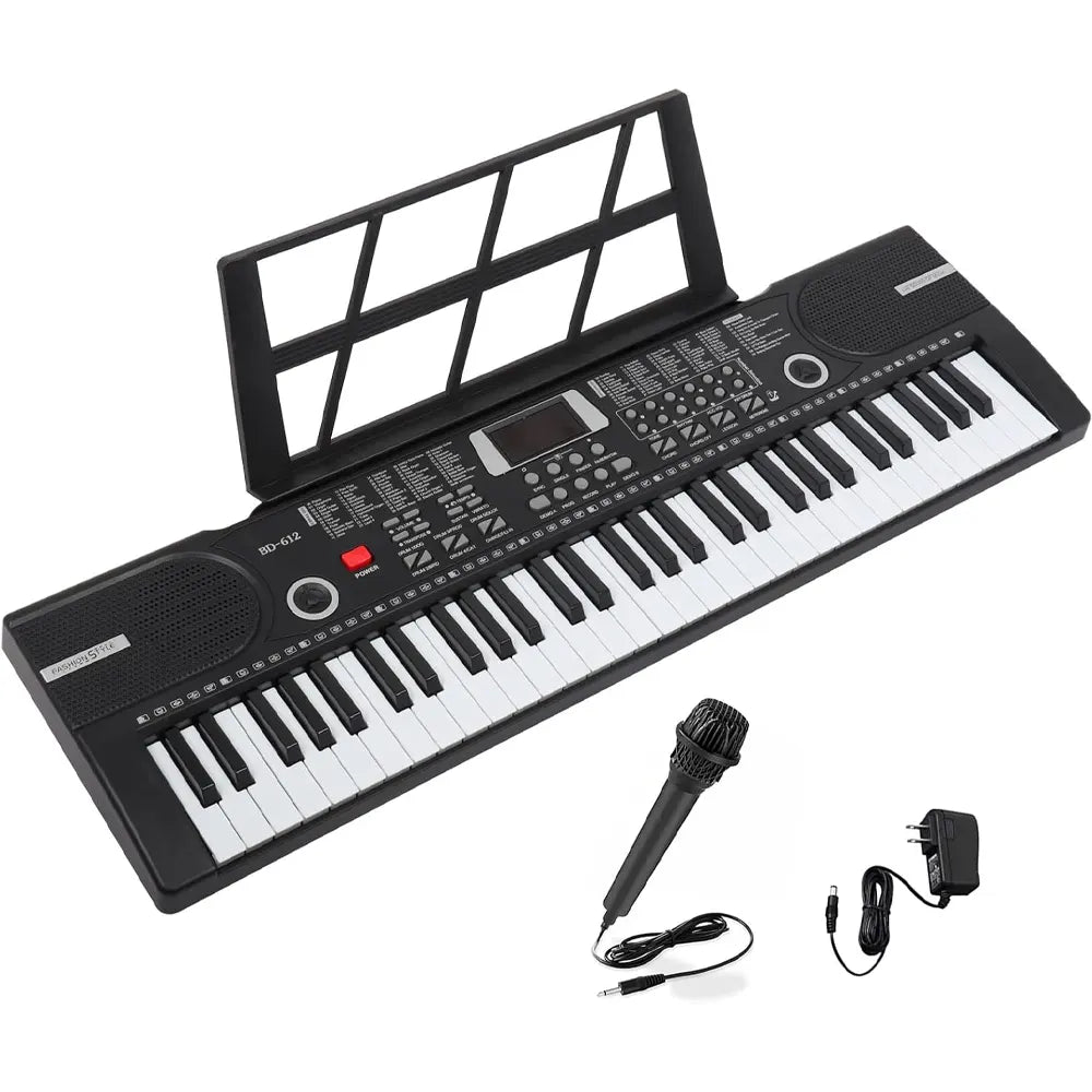 بيانو إلكتروني كبير 61 مفتاح مع ميكروفون