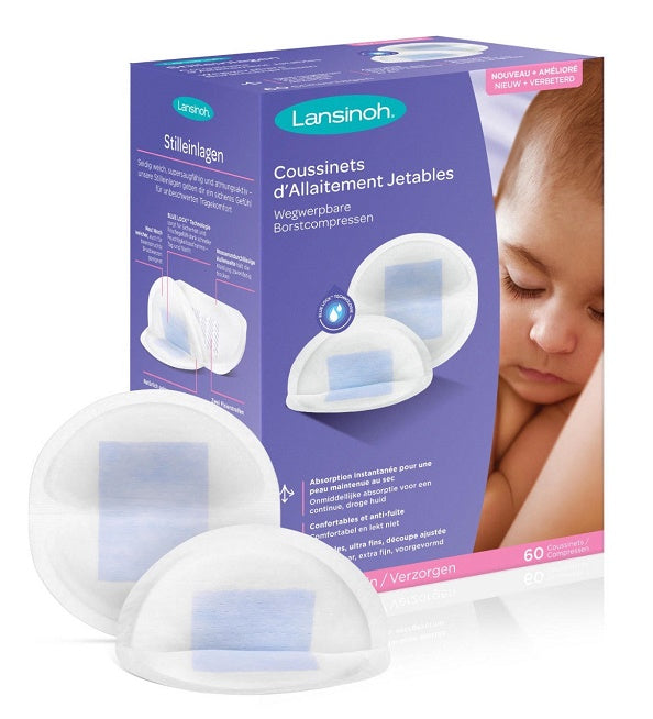 Lansinoh Coussinets d’allaitement jetable Blue Lock - 60 unités