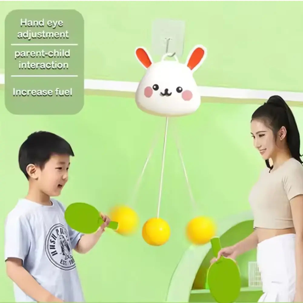 Juego de Raquetas con Pelota Colgante - Conejo
