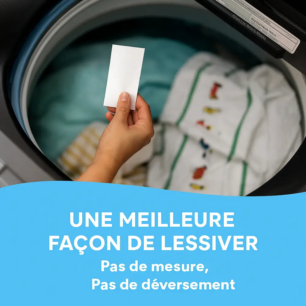 Tru Earth Feuilles de Lessive Ultra-concentrées - Linge Frais