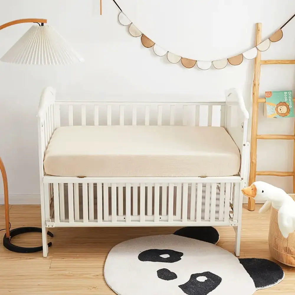 Bambidou Drap Housse Pour Lit Bébé 140x70 cm - Beige