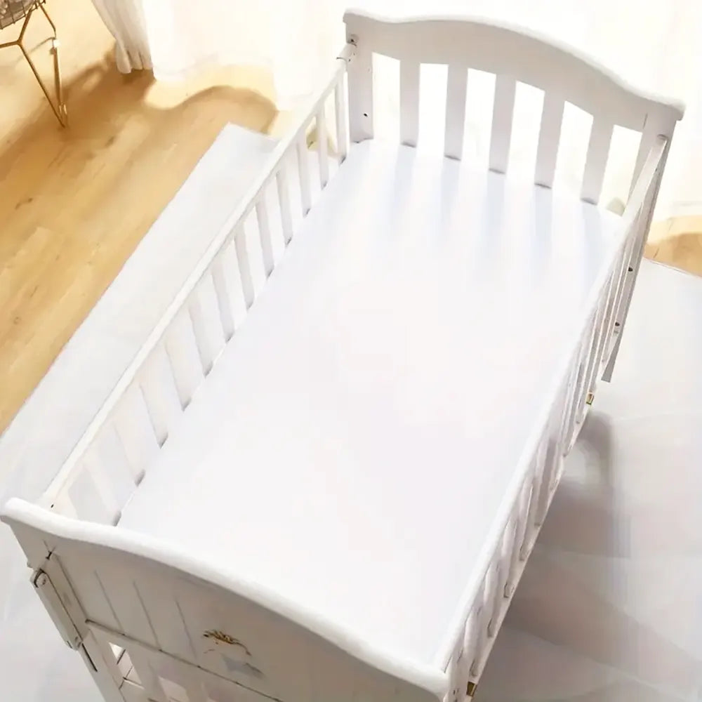 Bambidou Drap Housse Pour Lit Bébé 140x70 cm - Blanc