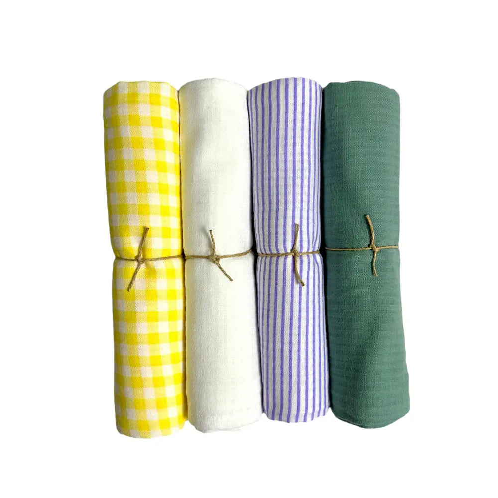 Bambidou Lot de 4 Maxi Langes 100cm x 100cm - Combinaison