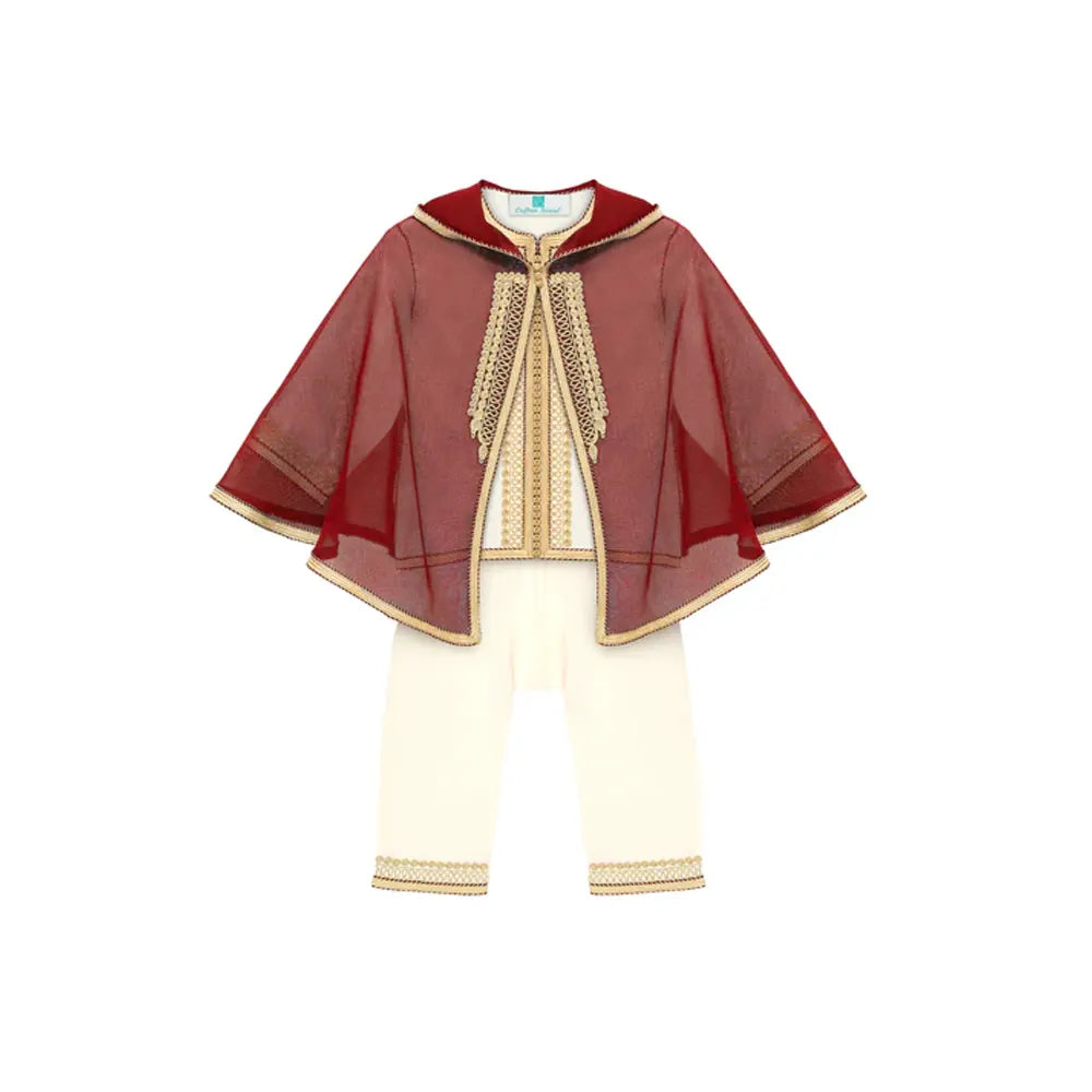 Jabador with Selham for Boy - Burgundy