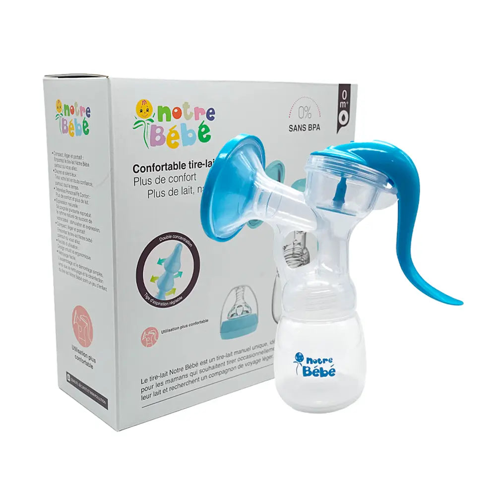Extractor de leche manual ajustable Our Baby - Azul