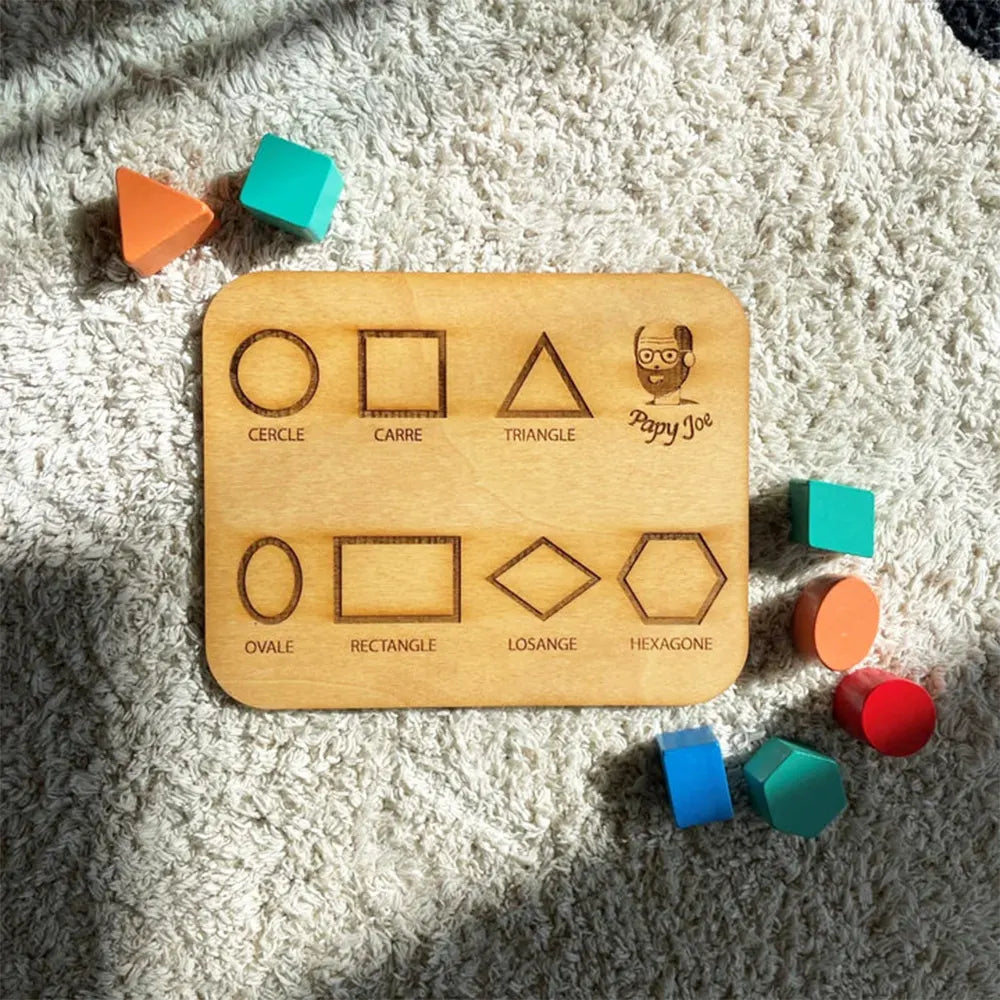 Tablero de formas PapyJoe para trazar y tocar
