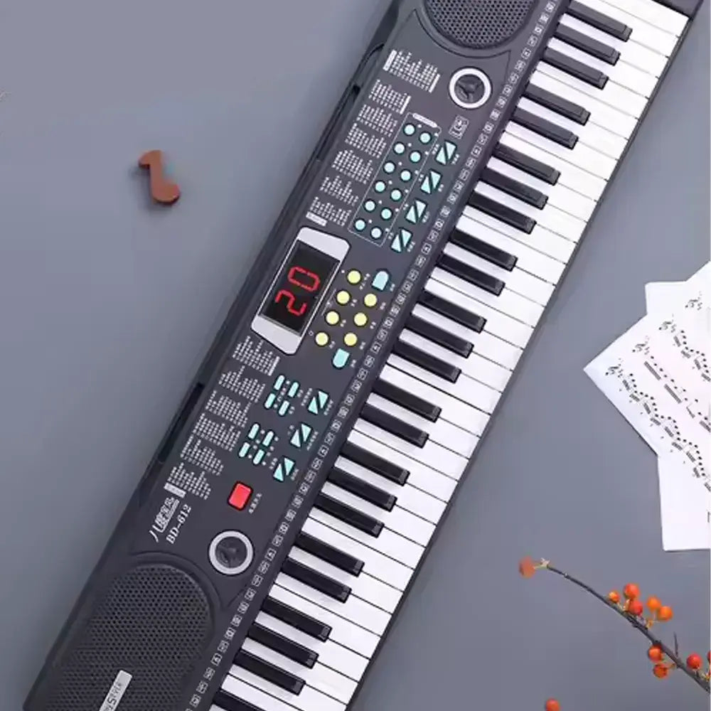 بيانو إلكتروني كبير 61 مفتاح مع ميكروفون