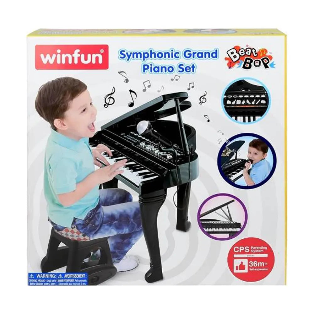 Winfun Ensemble Piano à Queue Symphonique Noir - 3A+ :