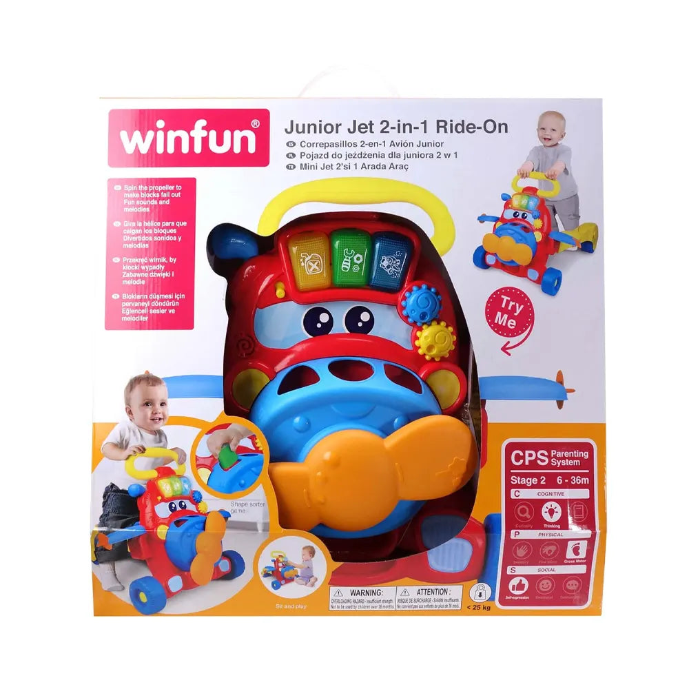 Winfun Porteur 2 en 1 Junior Jet - 6-36M