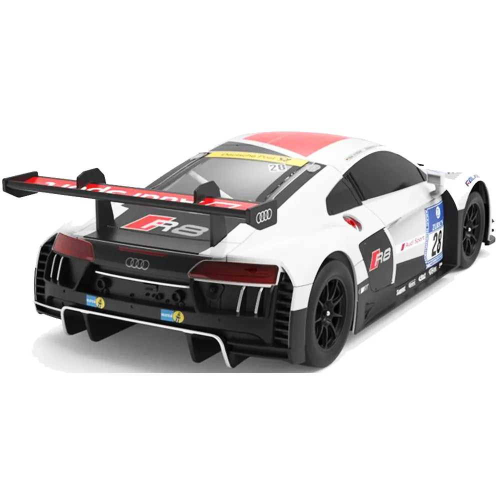 سيارة راستار أودي R8 بتحكم عن بعد بمقياس 1:18 - بيضاء