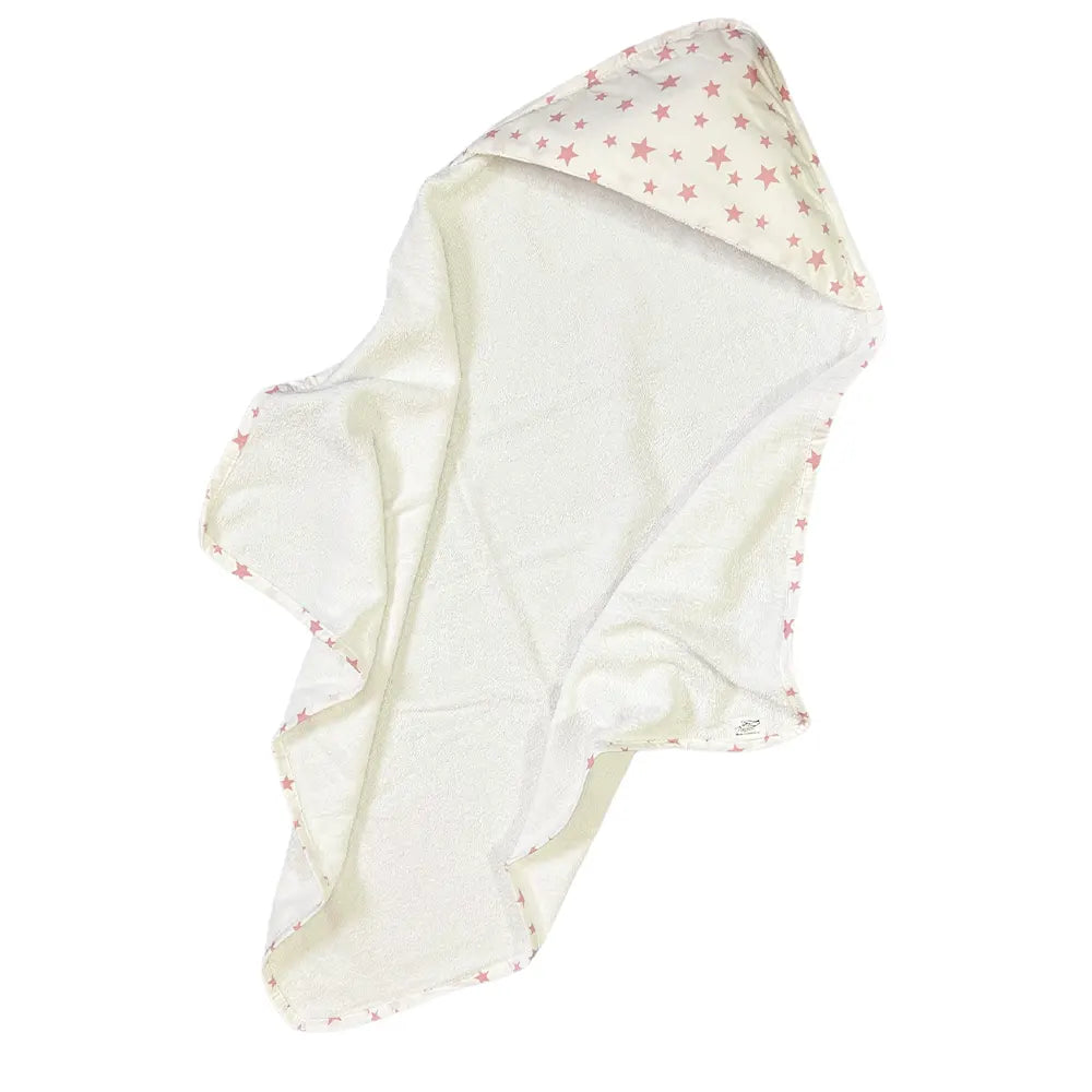 BébéYo Cape de Bain - Rose Étoiles