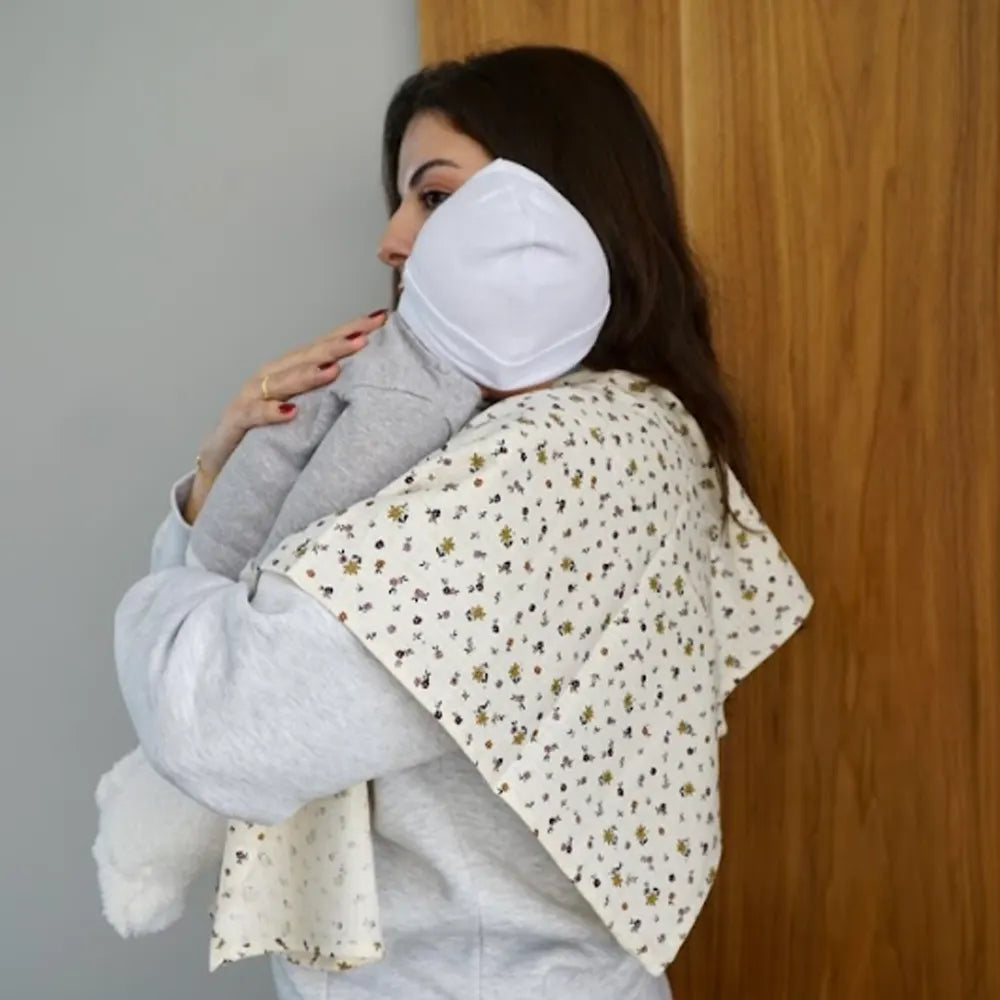 Bambidou Lot 2 Serviettes de Rot - Gaze Fleuri