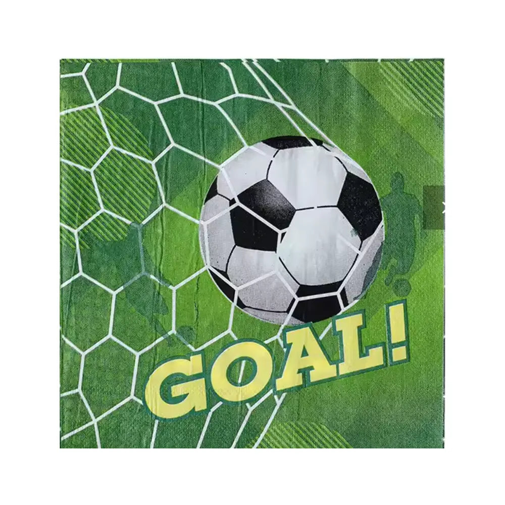 Pack de 20 Serviettes en Papier – Thème Football