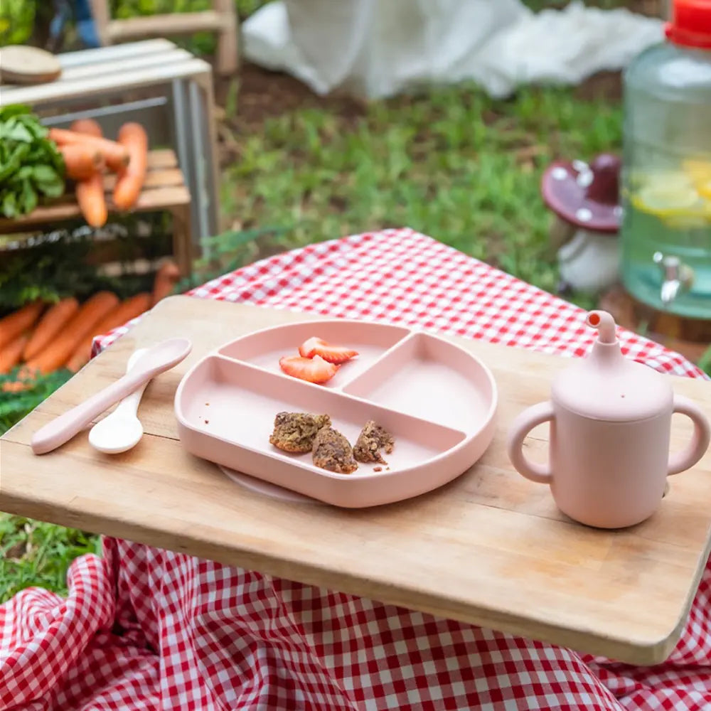 YUMMY Silicone Meal Set 6M+ - Blush Pink
